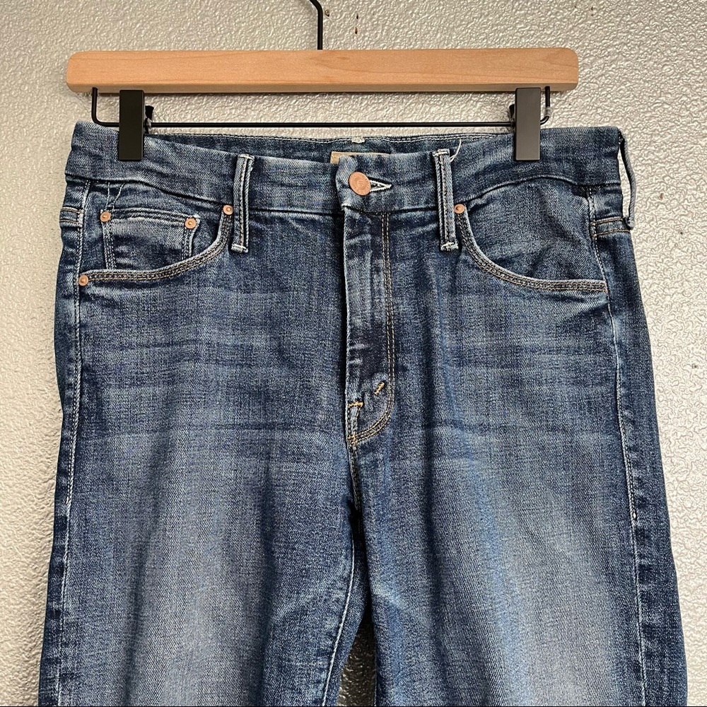 MOTHER Looker Ankle Step Fray Jeans in CAN'T LEAVE IT ALONE SIZE 26 - Picture 7 of 14